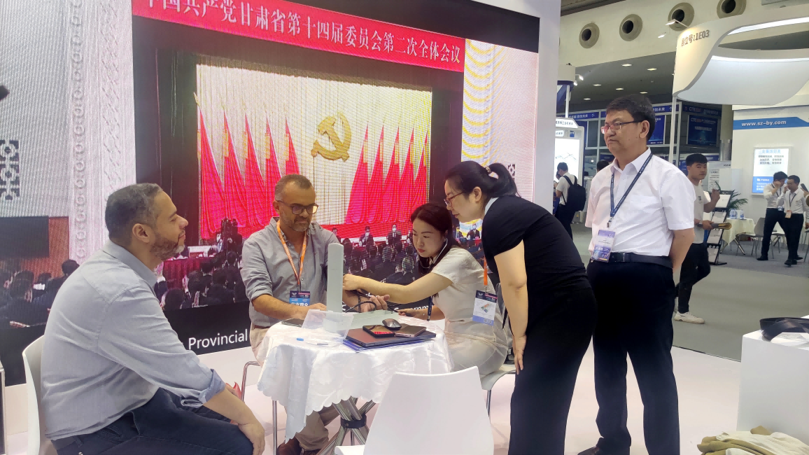 甘肃展团亮相第十二届中国电子信息博览会