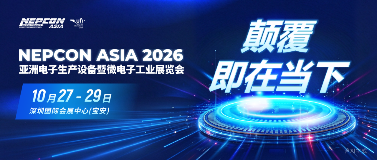 10月盛会！下半年电子制造看NEPCON ASIA 2026亚洲电子展，10月27-29日深圳国际会展中心（宝安）即将启幕